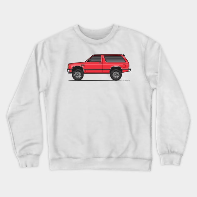 Red Blazer Crewneck Sweatshirt by JRCustoms44